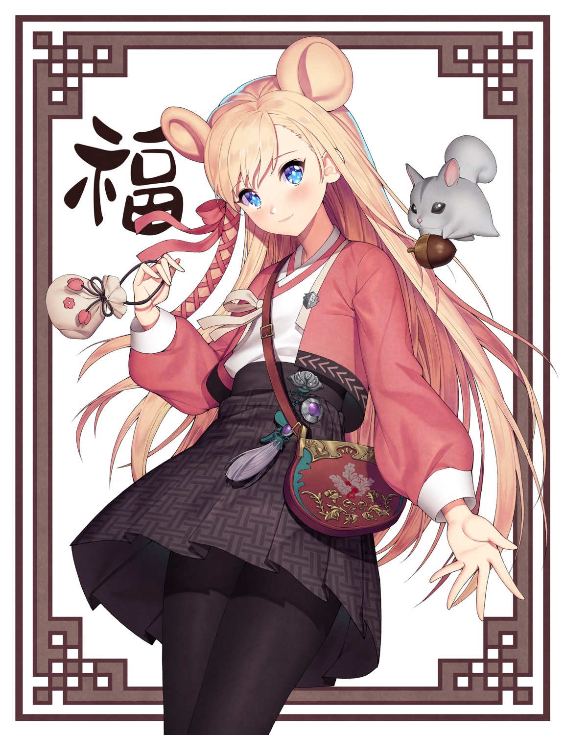 animal_ears, asian_clothes, final_fantasy, final_fantasy_xiv, lemonpear, pantyhose