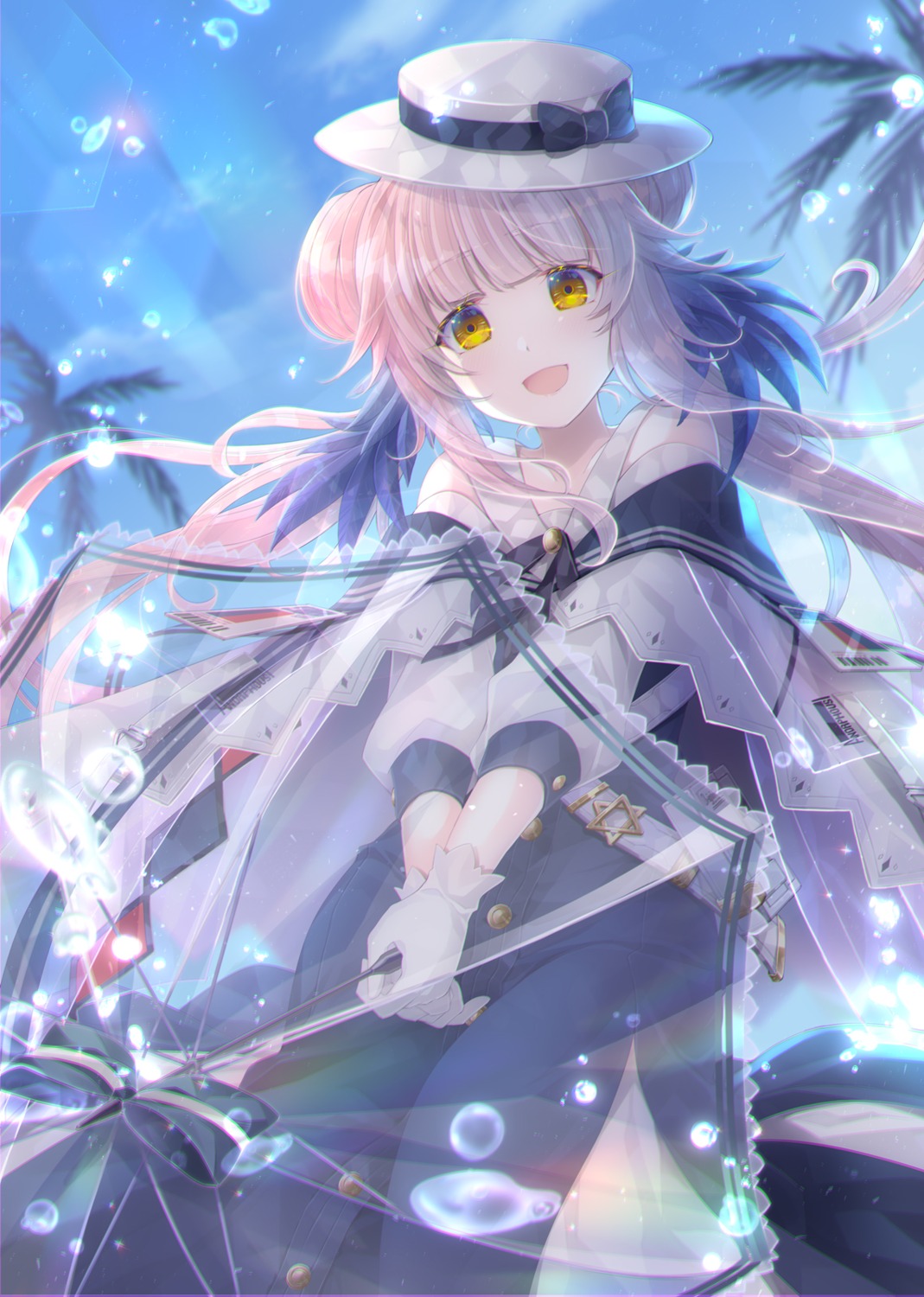 arknights, ceylon_(arknights), dress, soukuu_kizuna, umbrella