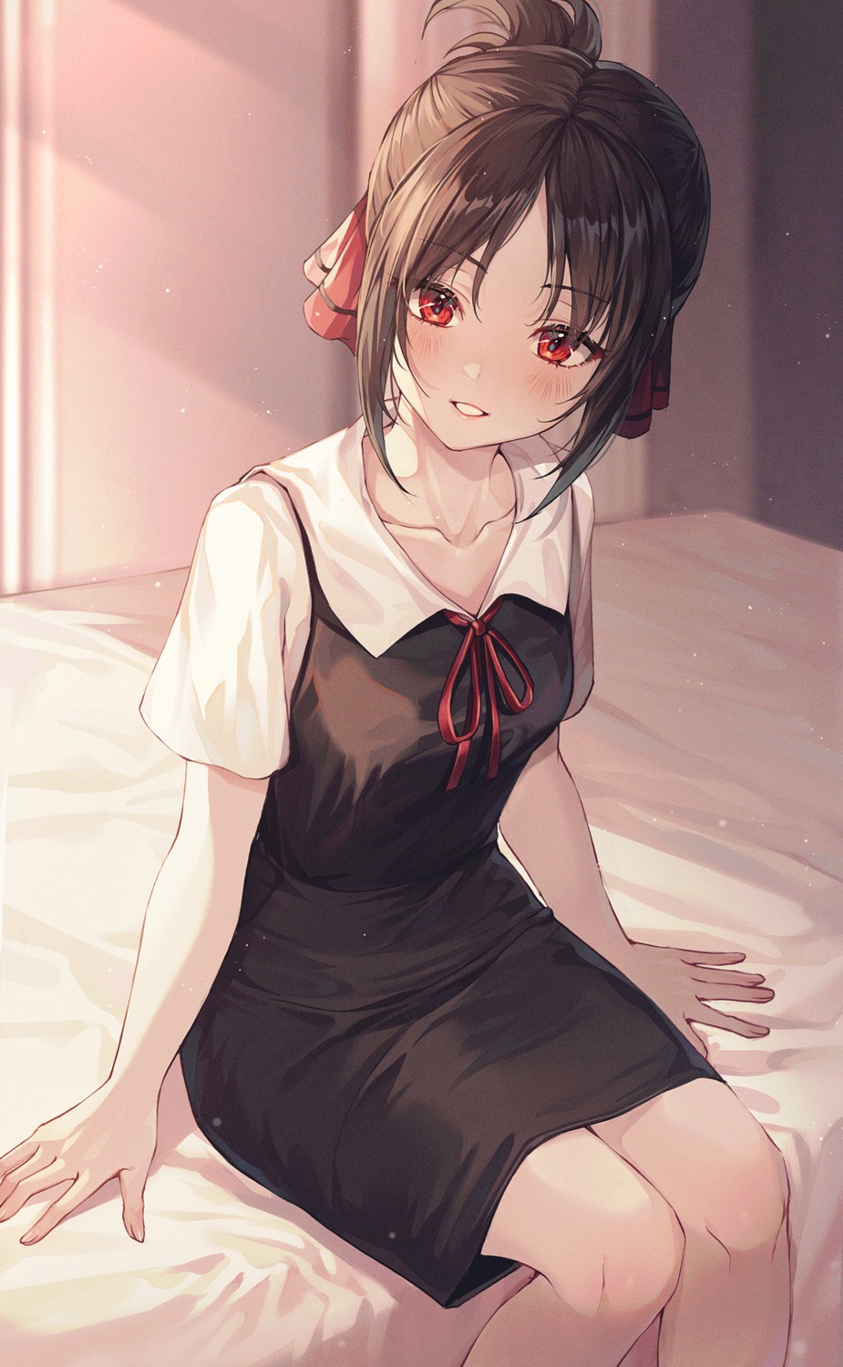kaguya-sama_wa_kokurasetai_~tensai-tachi_no_renai_zunousen~, seifuku, shinomiya_kaguya, ttosom
