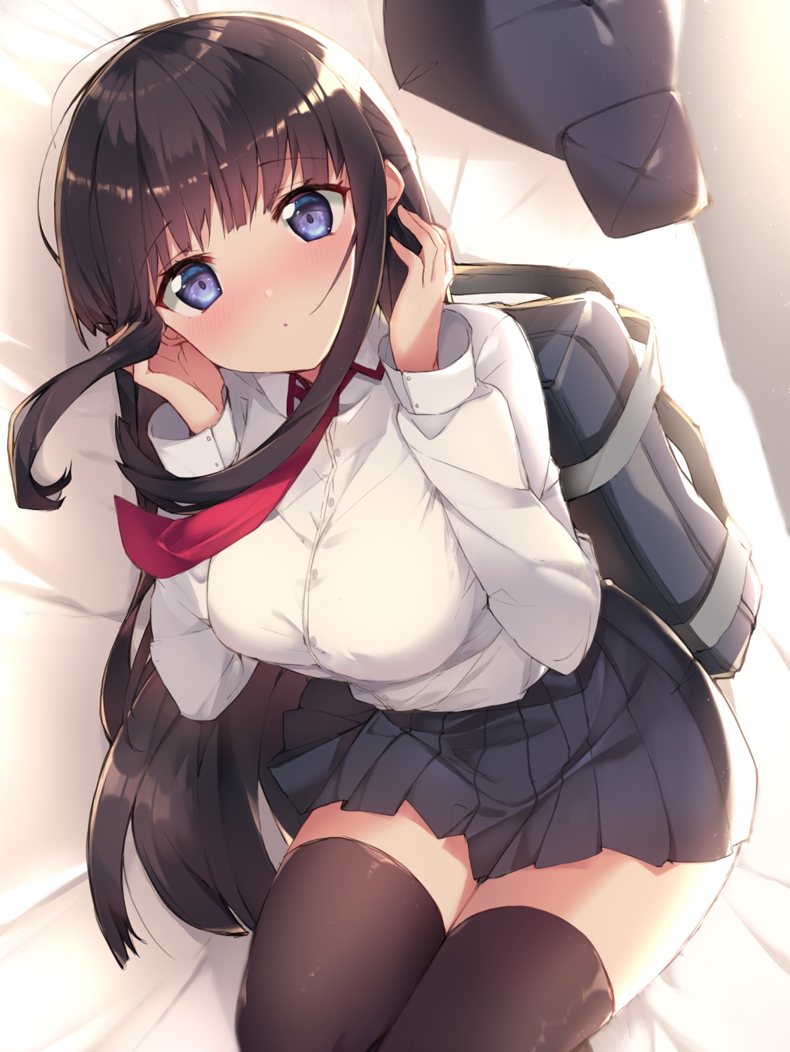 haruyuki, seifuku, thighhighs