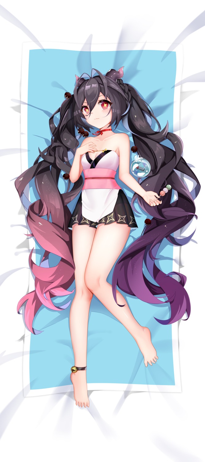 azur_lane, cleavage, dakimakura, dress, haimian-v-, horns, i-168_(azur_lane)
