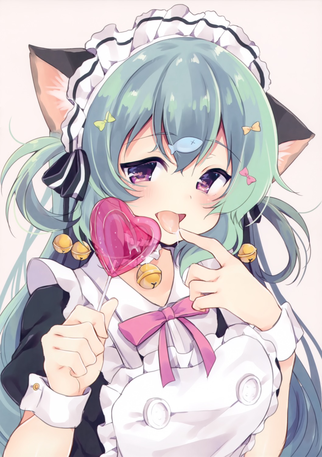 animal_ears, maid, momoirone, nekomimi