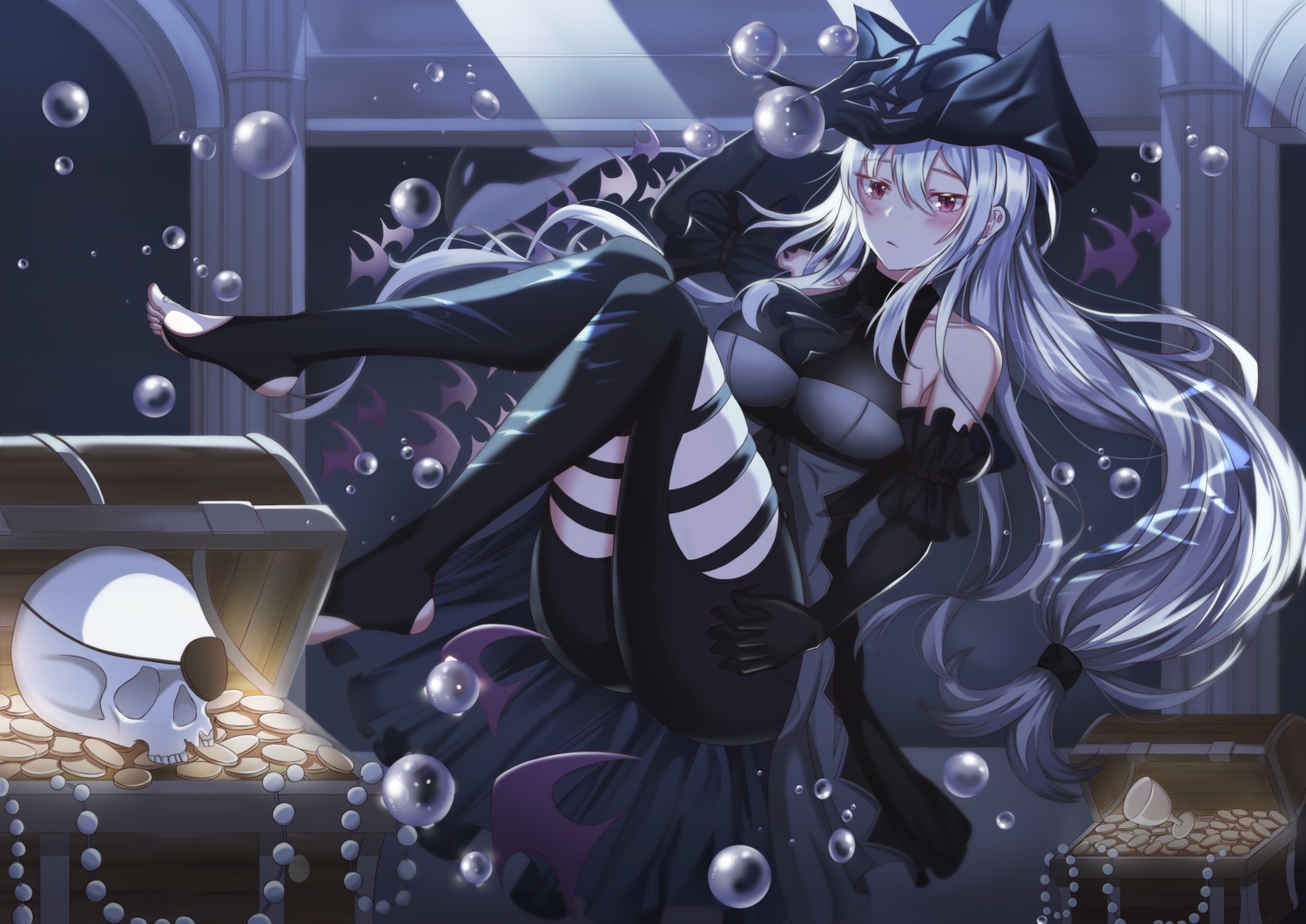 $hu, arknights, feet, garter, skadi_(arknights)