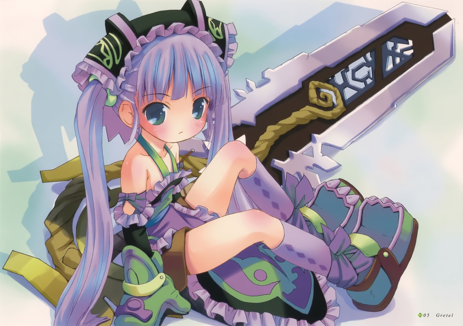 gretel_(otogi_juushi_akazukin), otogi_juushi_akazukin, pop, sword