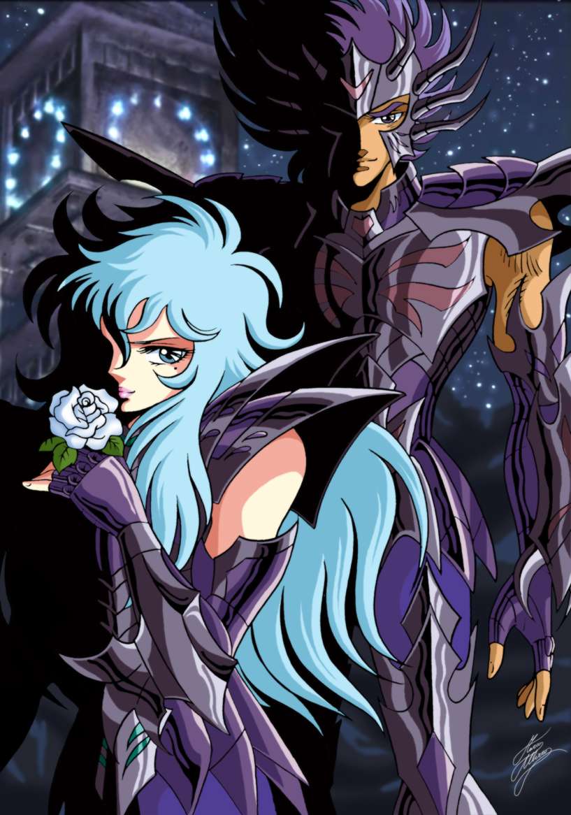 cancer_deathmask, male, pisces_aphrodite, saint_seiya