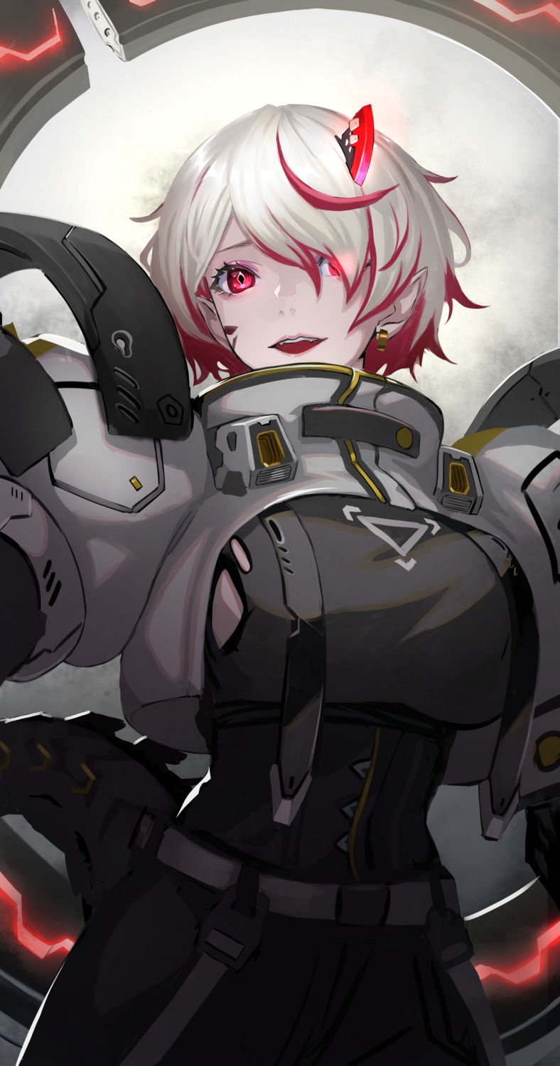 asagon007, horns, mecha_musume, pointy_ears