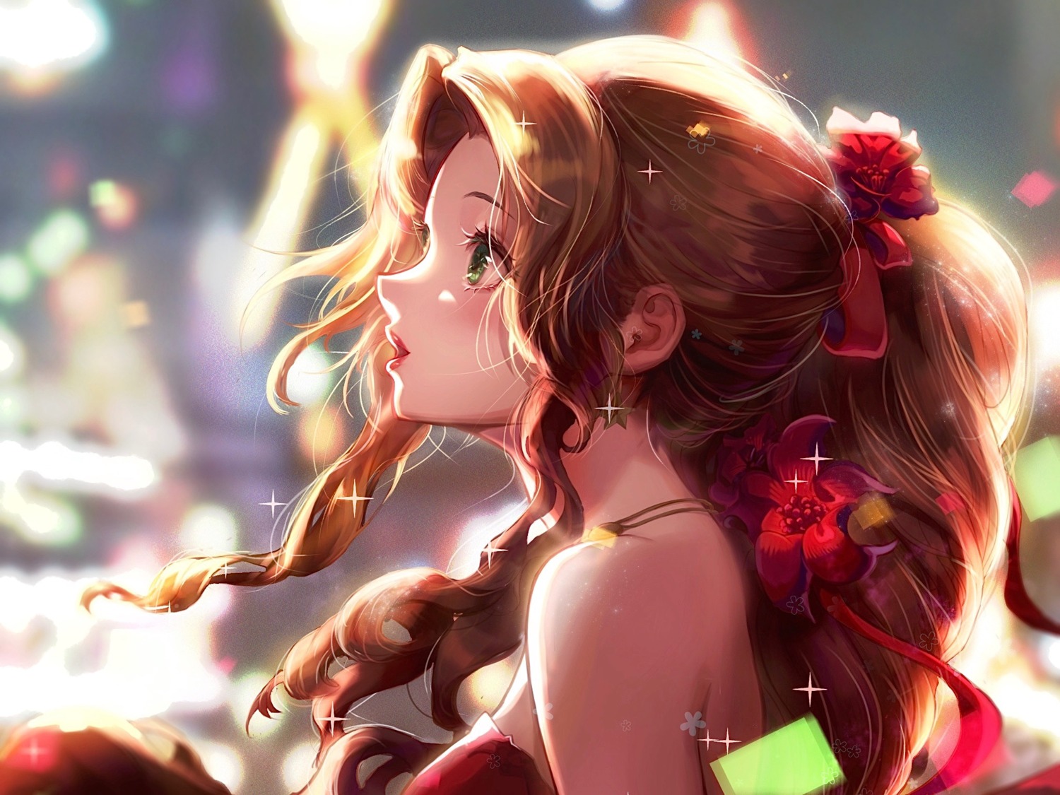 aerith_gainsborough, final_fantasy, final_fantasy_vii, rei1028