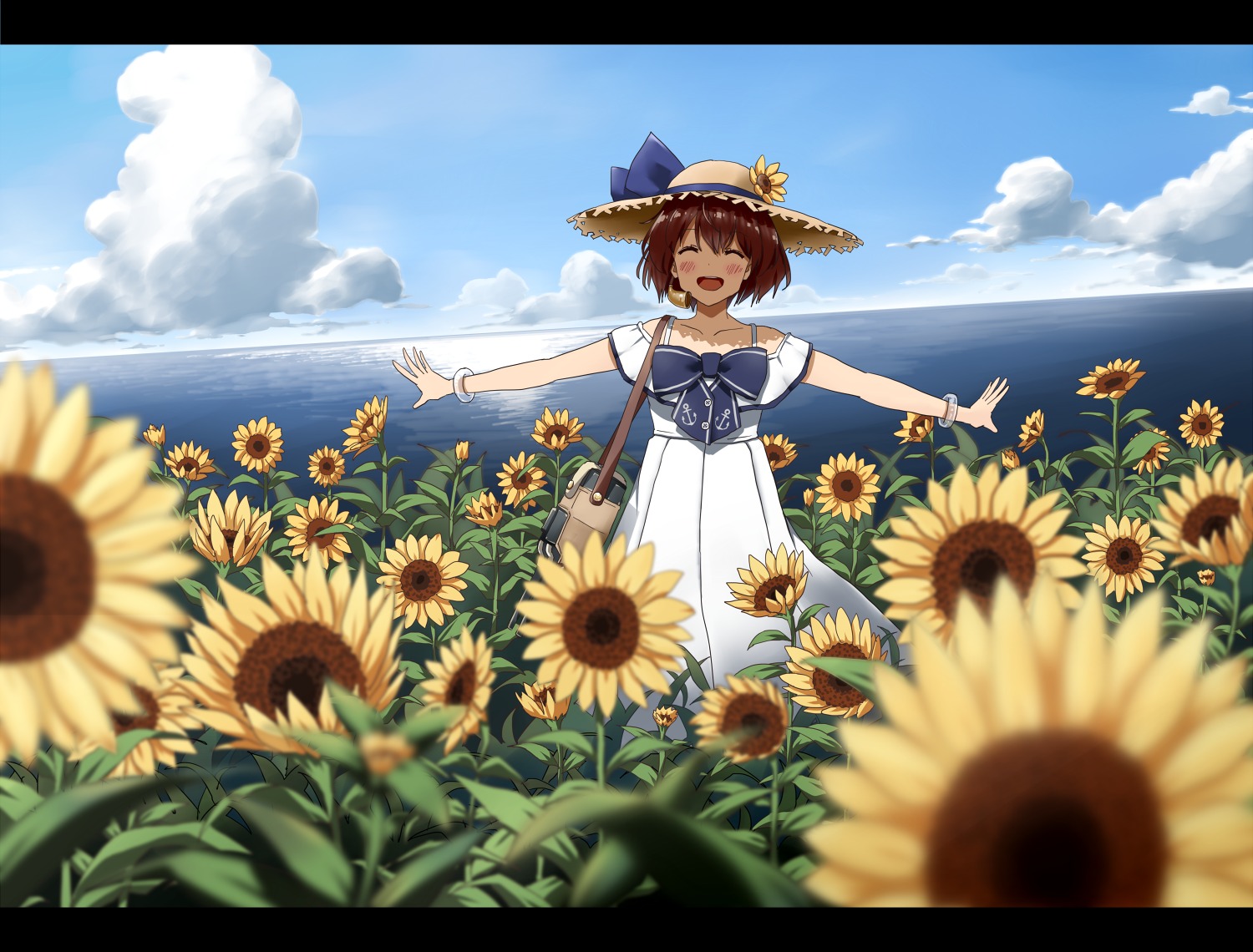 any_(lucky_denver_mint), dress, kantai_collection, summer_dress, yukikaze_(kancolle)