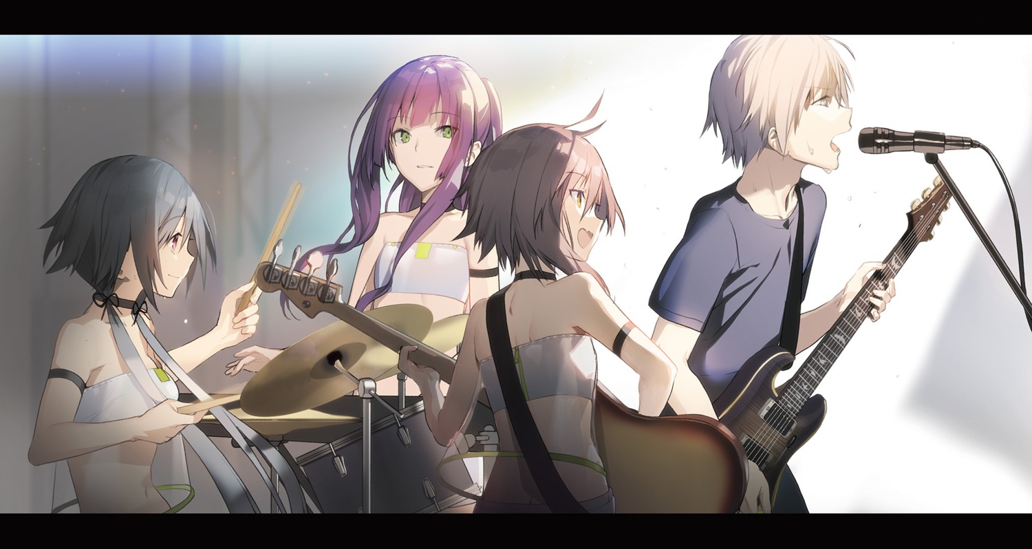 akinashi_yuu, guitar, kudou_akane, murase_makoto, paradise_noise, saejima_rinko, yurisaka_shizuki