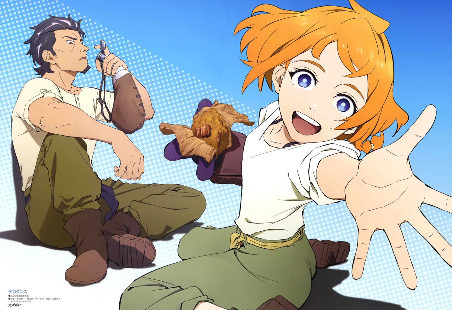 deca_dence, kaburagi_(deca_dence), kurita_shinichi, mecha_musume, natsume_(deca_dence), uniform
