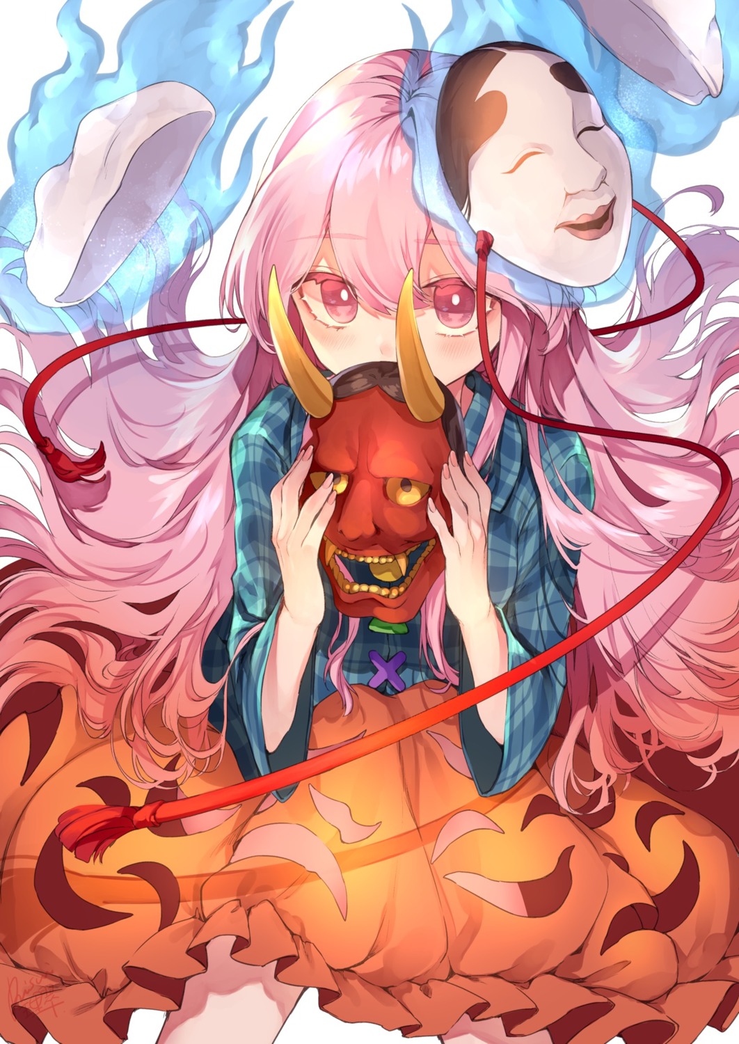 hata_no_kokoro, risui, touhou