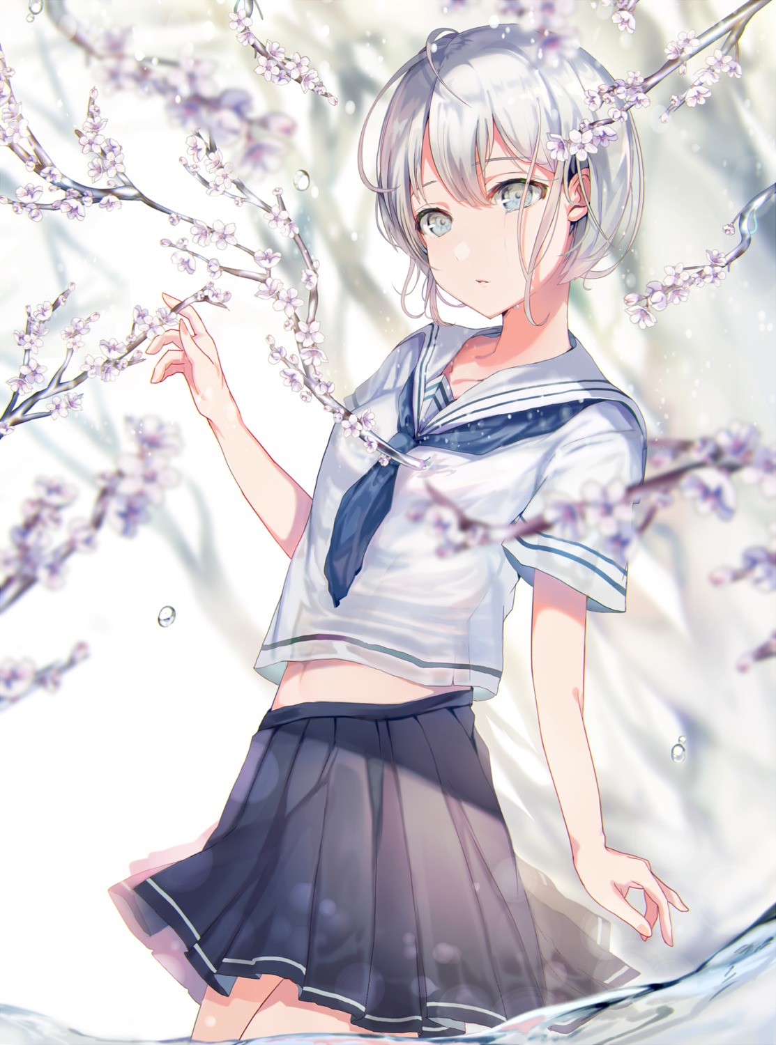 hisao_0111, see_through, seifuku, wet_clothes