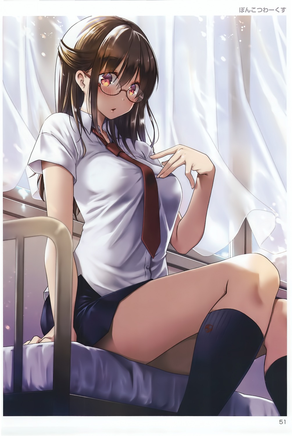 megane, ponkotsu_works, seifuku, toranoana