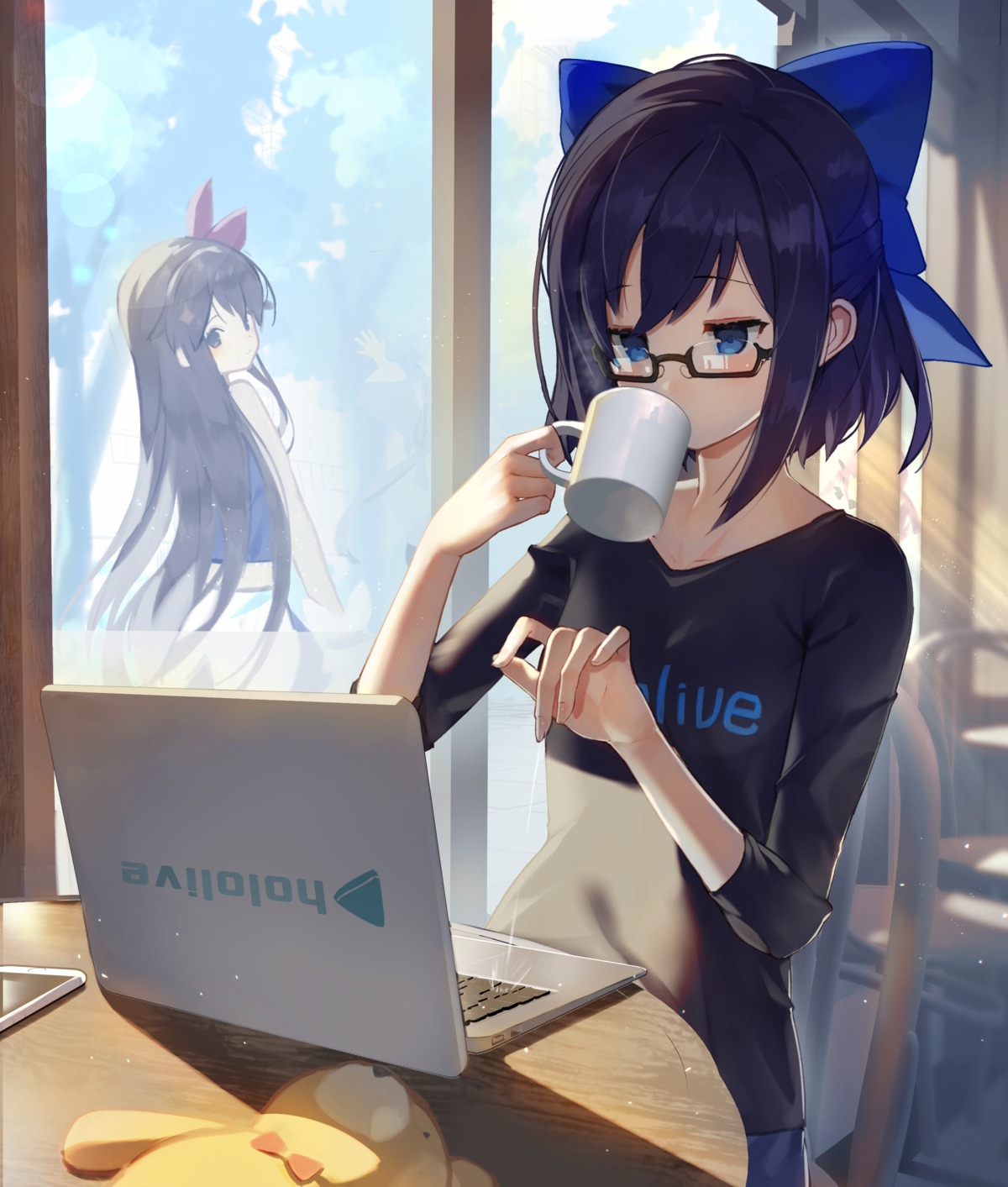 ankimo, hololive, megane, scottie, tokino_sora, yuujin_a_(hololive)