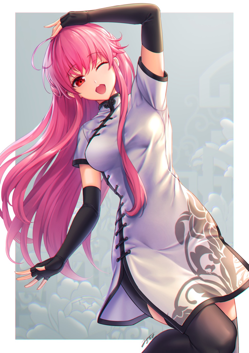 chinadress, mirucho, thighhighs