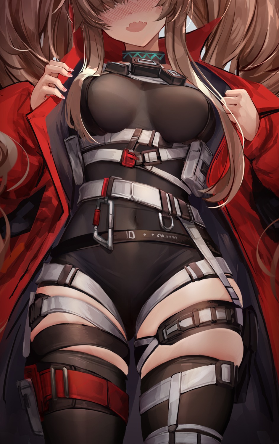 am1m, angelina_(arknights), arknights, garter, thighhighs
