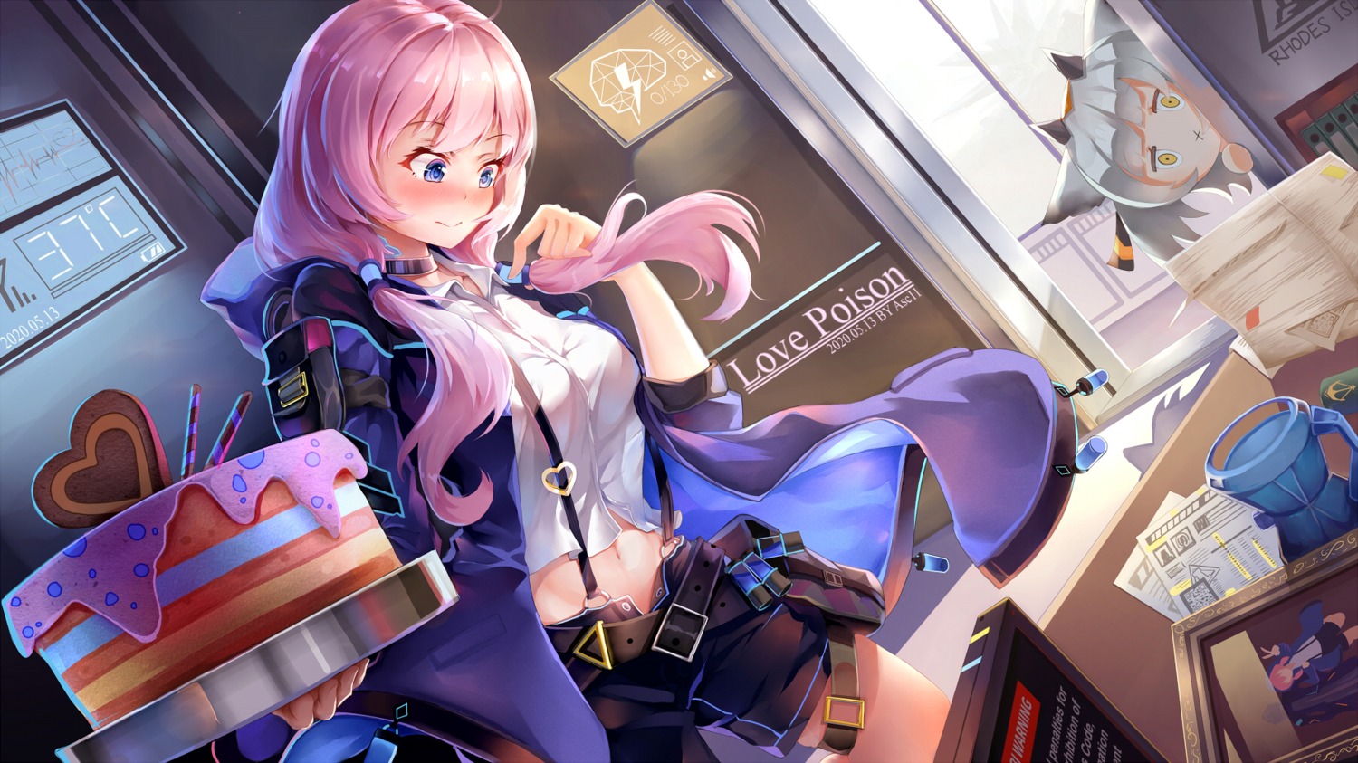 arknights, blue_poison_(arknights), leyuan_zhuifang, ptilopsis_(arknights)
