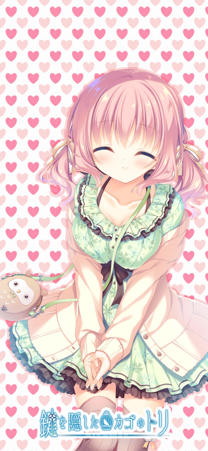 cabbit, cleavage, dress, kagi_wo_kakushita_kago_no_tori, sweater, thighhighs, yukie