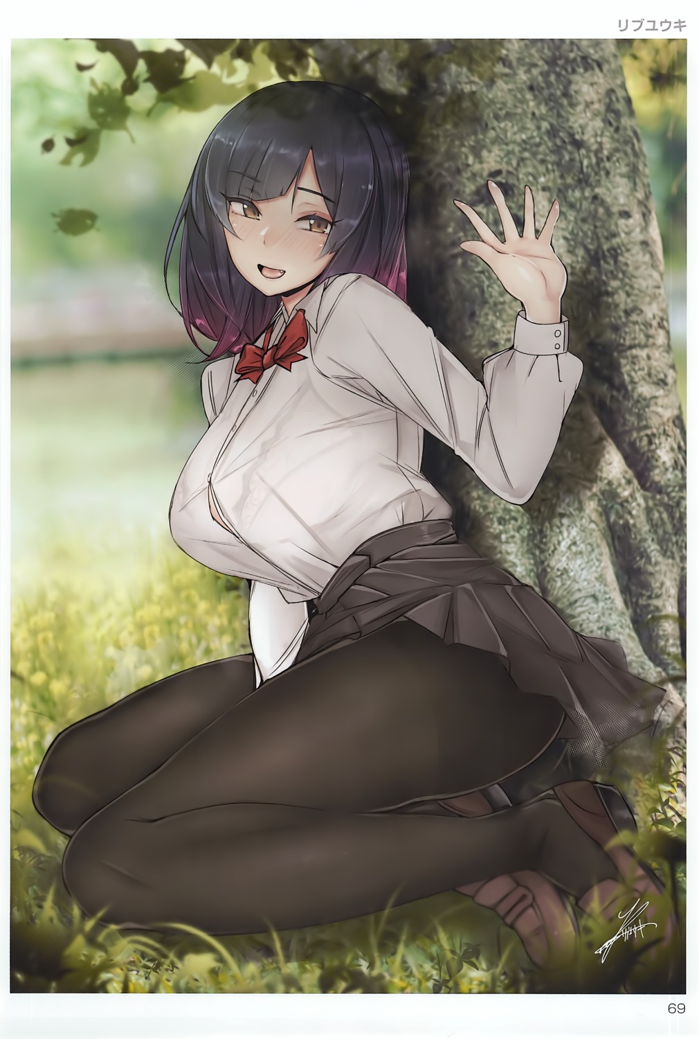 pantyhose, rib:y(uhki), seifuku, toranoana