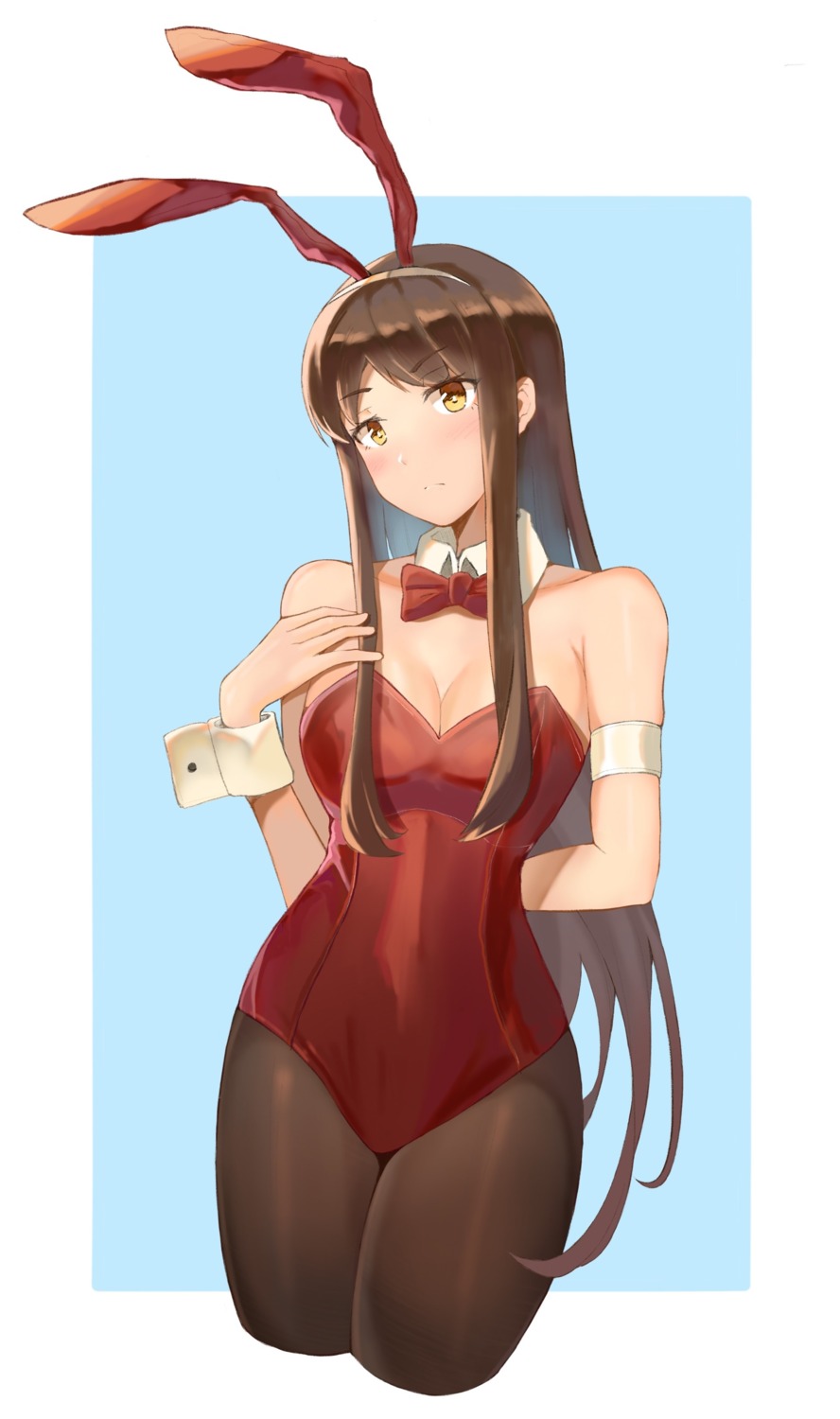 animal_ears, bunny_ears, bunny_girl, cleavage, pantyhose, unicron_(brous)