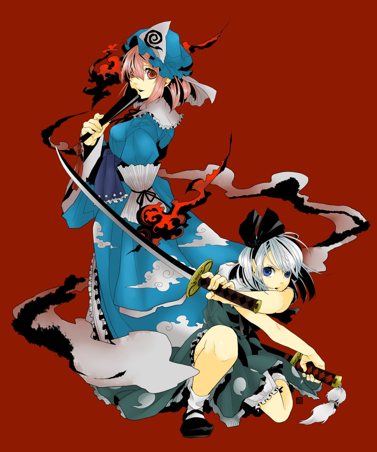 konpaku_youmu, saigyouji_yuyuko, todoroki_sora, touhou