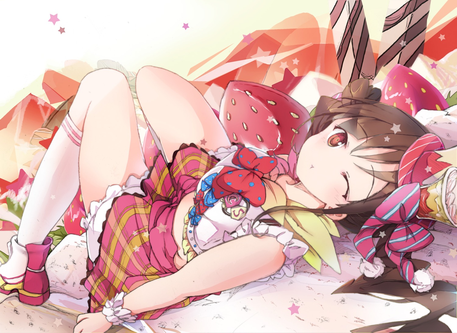 bondson, skirt_lift, the_idolm@ster, the_idolm@ster_shiny_colors