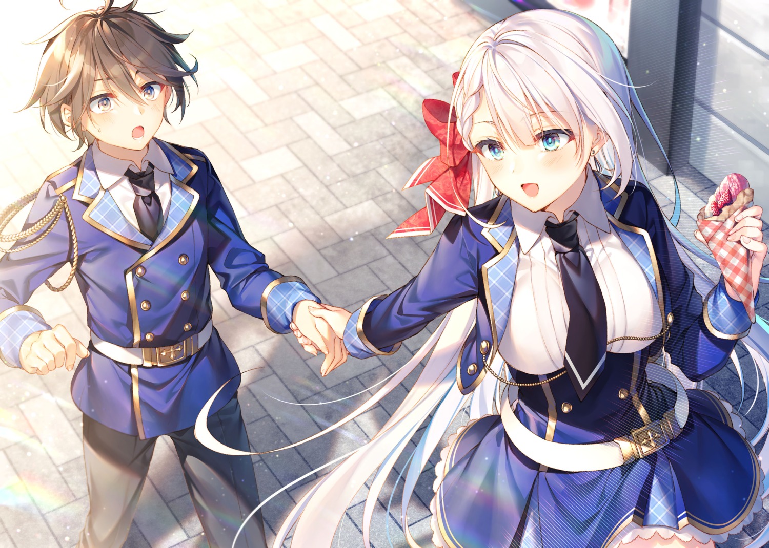 leonis_death_magnus, riselia_ray_crystalia, seifuku, seiken_gakuin_no_maken_tsukai, toosaka_asagi