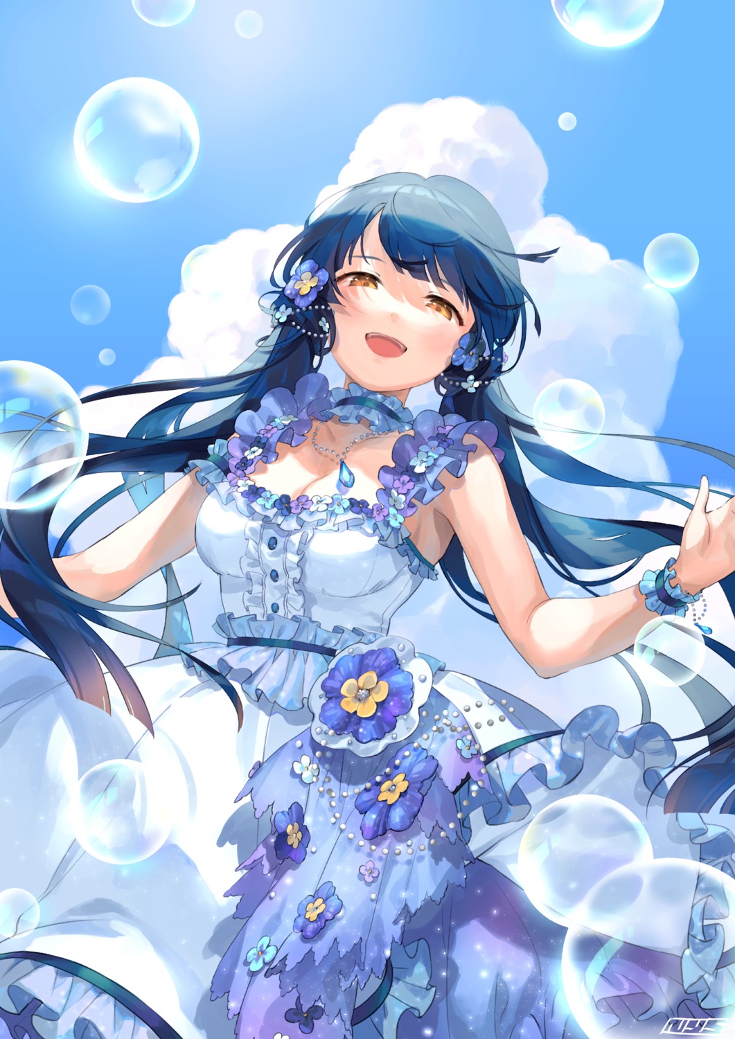 cleavage, dress, kitakami_reika, nys, the_idolm@ster, the_idolm@ster_million_live!