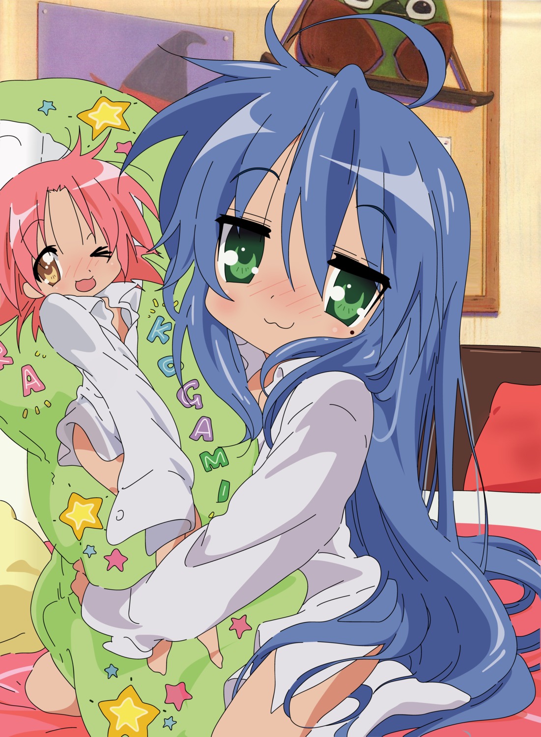 izumi_konata, kogami_akira, lucky_star, vector_trace