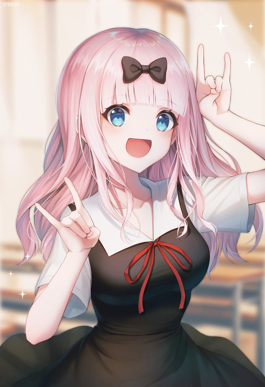 fujiwara_chika, inosia, kaguya-sama_wa_kokurasetai_~tensai-tachi_no_renai_zunousen~, seifuku