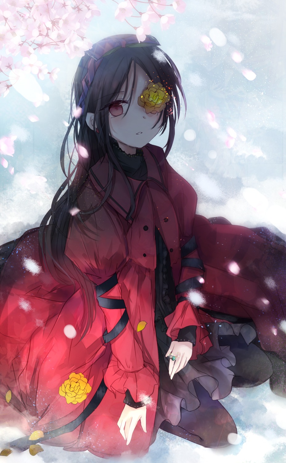 eyepatch, gothic_lolita, kazu_(muchuukai), lolita_fashion, pantyhose