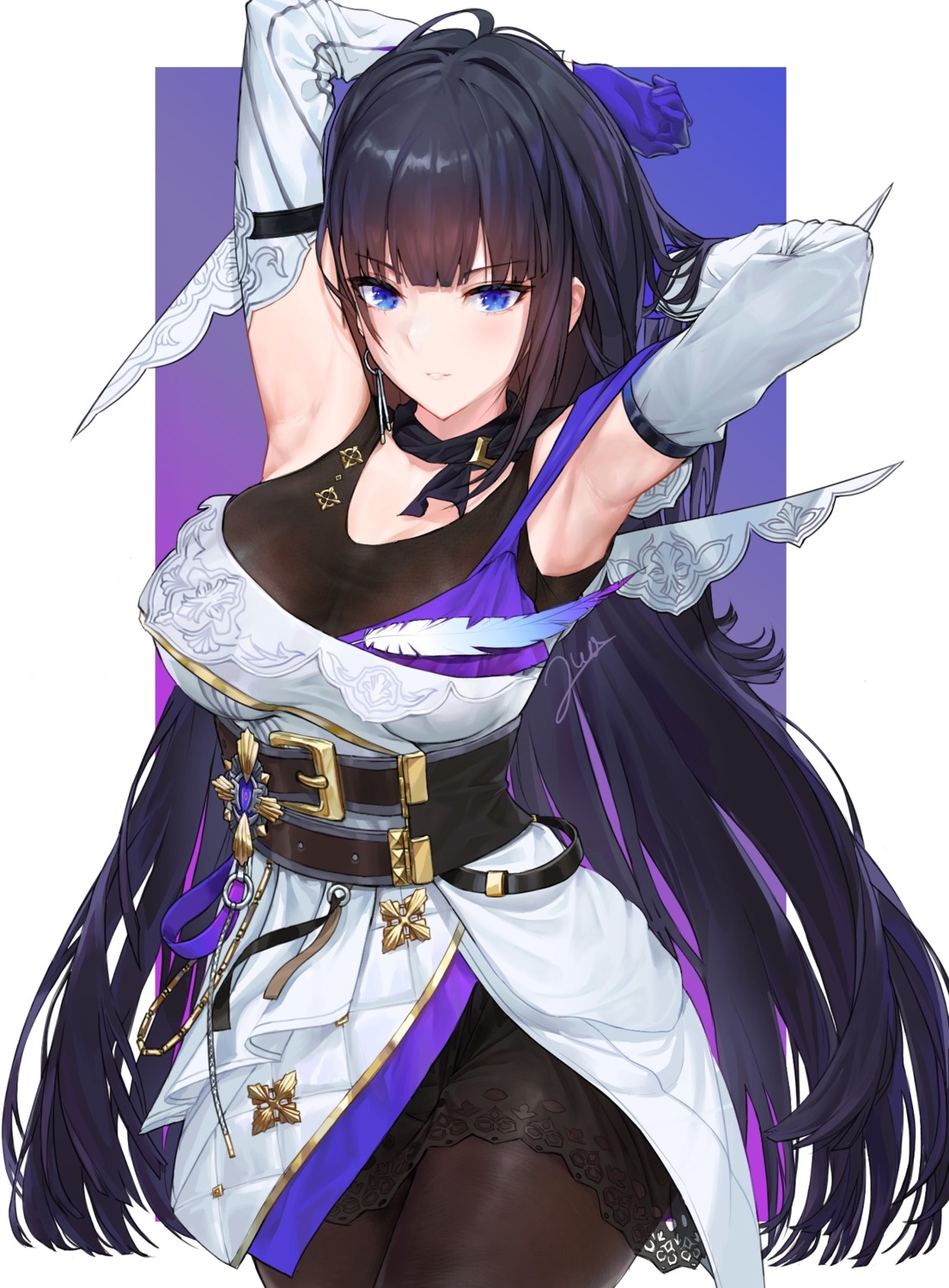 2wa_(jbum99), benghuai_xueyuan, honkai_impact, pantyhose, raiden_mei