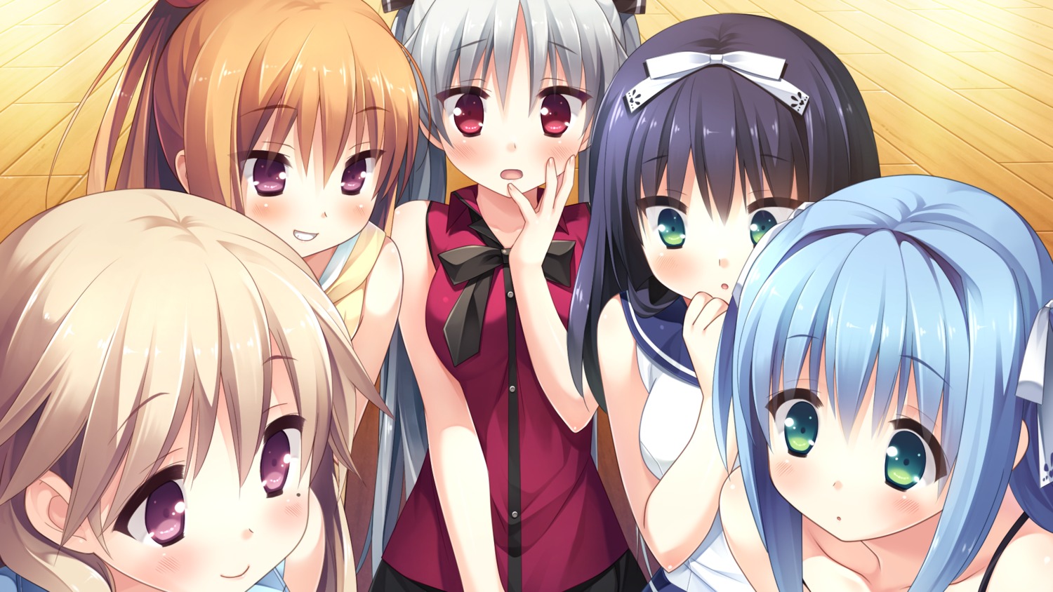 cube, game_cg, kanekiyo_miwa, kurano_ema, kurano_izumi, kurano_kun_chi_no_futago_jijou, kurano_mikoto, kurano_tomoka