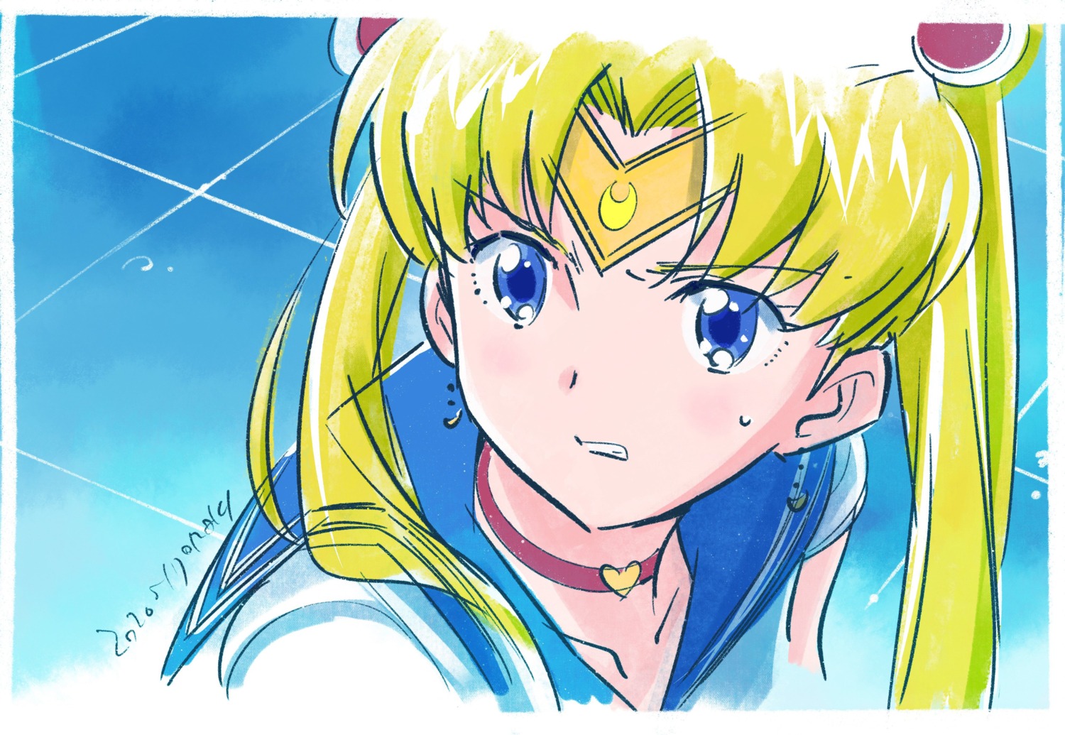 bishoujo_senshi_sailor_moon, oizaki_fumitoshi, sketch, tsukino_usagi