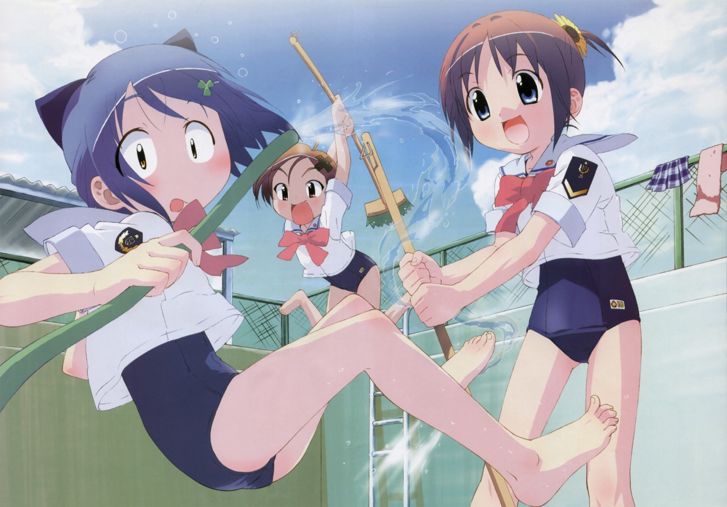 amamiya_manami, gakuen_utopia_manabi_straight, inamori_mika, school_swimsuit, swimsuits, uehara_mutsuki