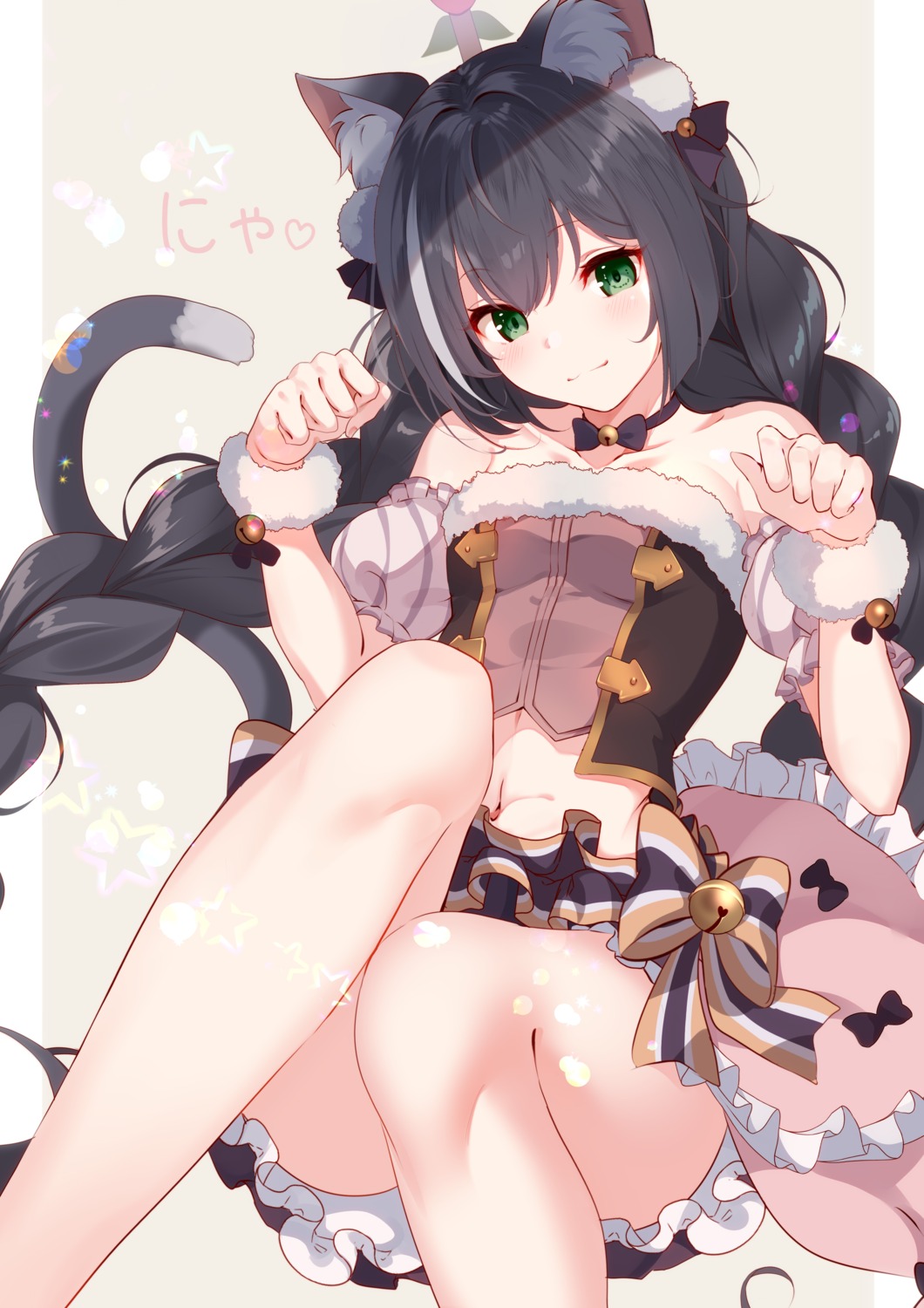 animal_ears, karyl_(princess_connect), kujou_ichiso, nekomimi, princess_connect!, princess_connect!_re:dive, skirt_lift, tail