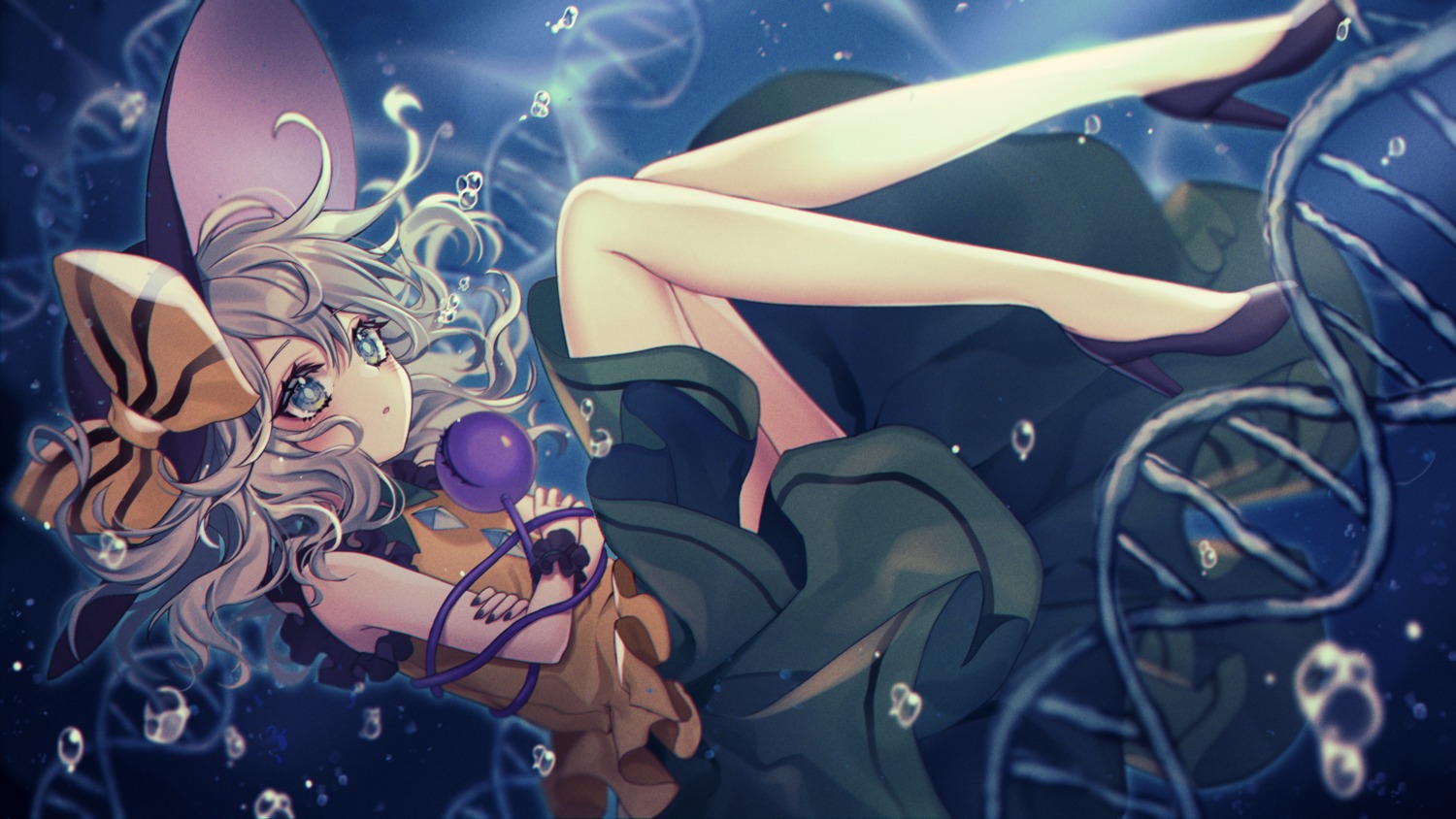 heels, komeiji_koishi, kyouda_suzuka, skirt_lift, touhou