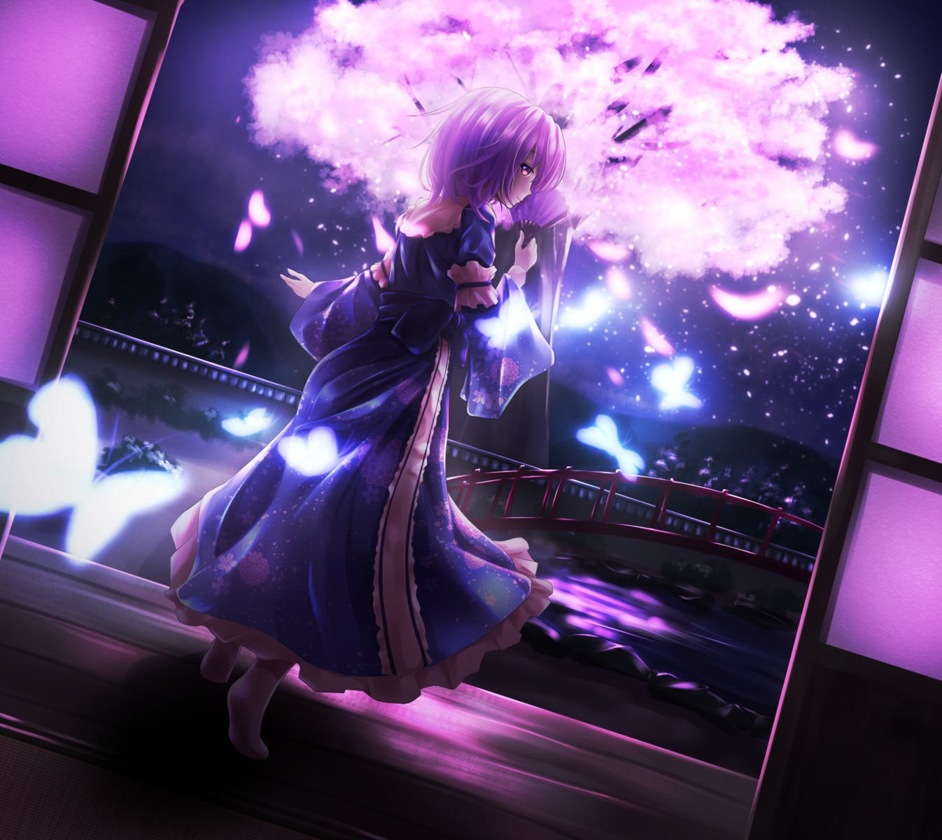 saigyouji_yuyuko, sunny_(artist), touhou