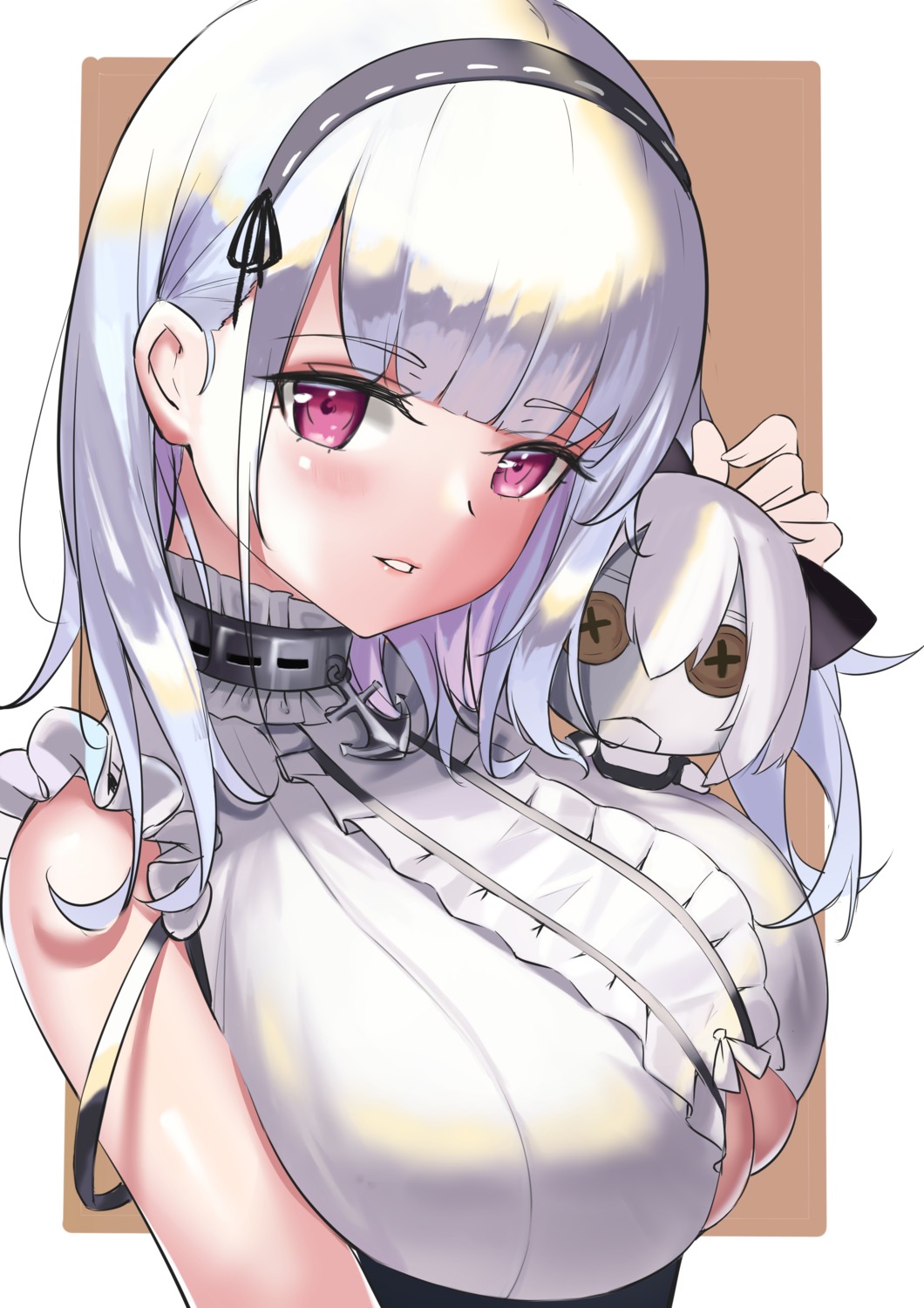 azur_lane, chibi, dido_(azur_lane), lj2000, maid, no_bra