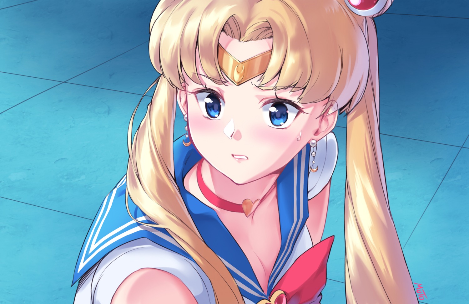 bishoujo_senshi_sailor_moon, cleavage, muto, seifuku, tsukino_usagi