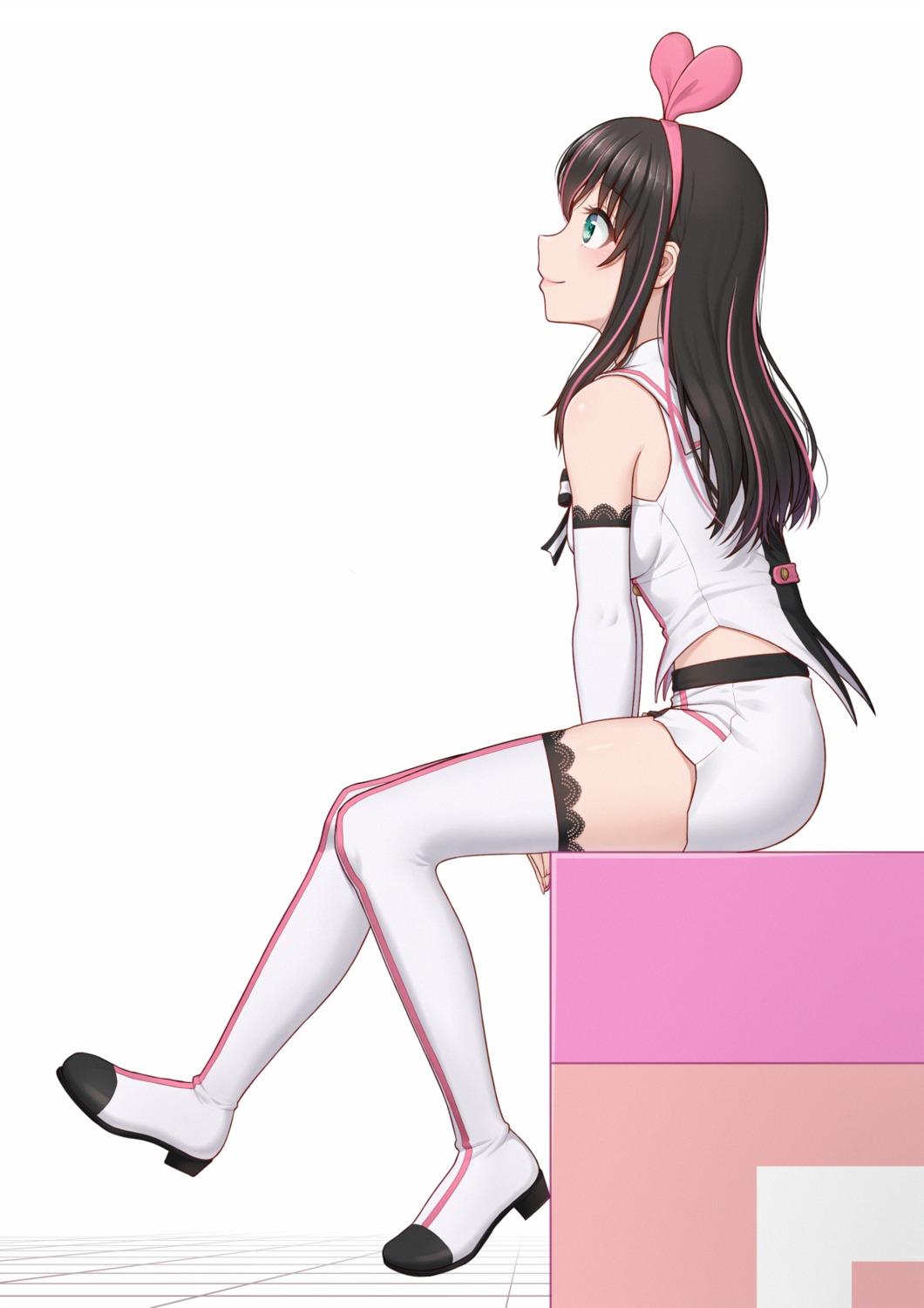 anarchojs, kizuna_ai, kizuna_ai_inc., thighhighs