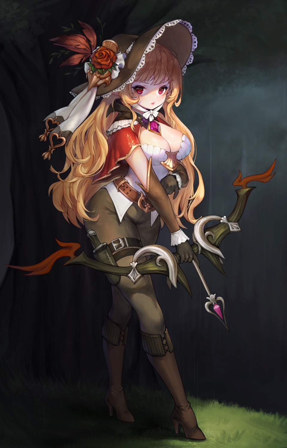 annyeongbangawo, garter, heels, weapon