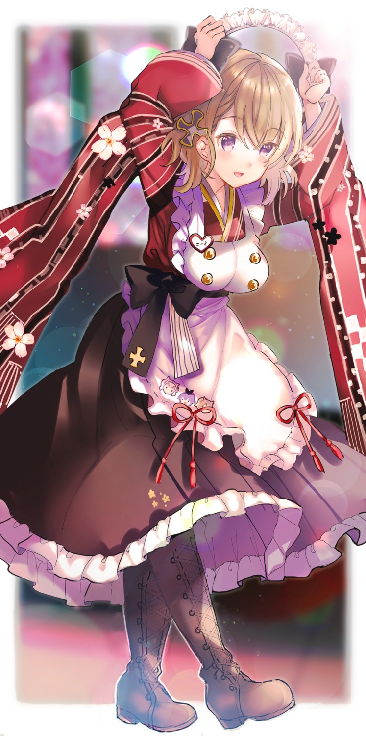 azur_lane, maid, shibaebi_(yasaip_game), wa_maid, z23_(azur_lane)
