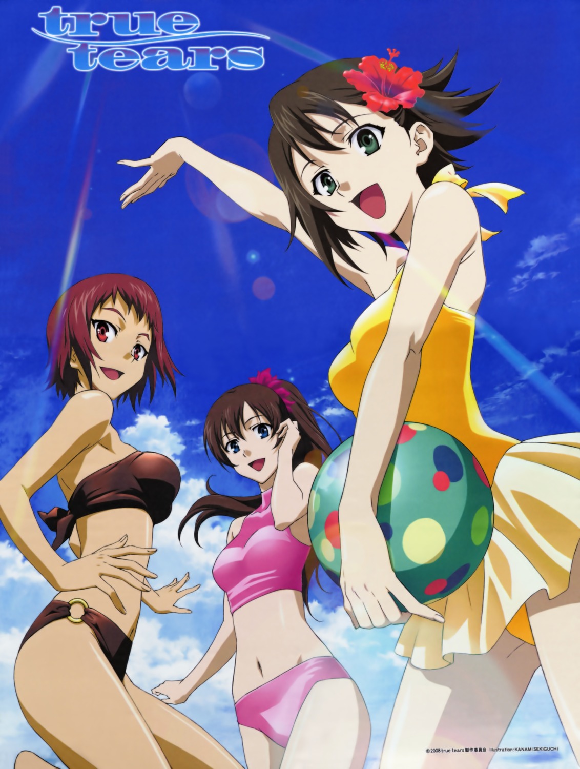 ando_aiko, bikini, isurugi_noe, sekiguchi_kanami, swimsuits, true_tears, yuasa_hiromi