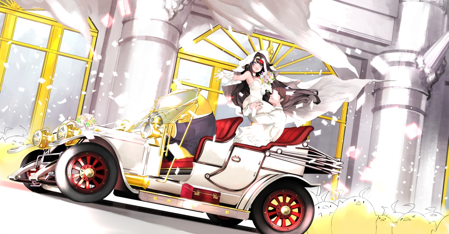 azur_lane, deutschland_(azur_lane), dress, ioa2324, landscape, wedding_dress