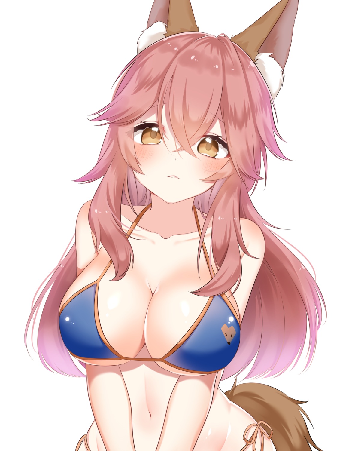 animal_ears, bikini, fate/grand_order, kitsune, shiki_(s1k1xxx), swimsuits, tail, tamamo_no_mae