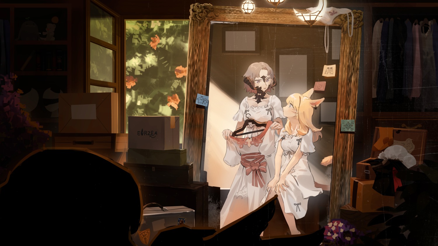 0x3, animal_ears, bunny_ears, dress, final_fantasy, final_fantasy_xiv, viera
