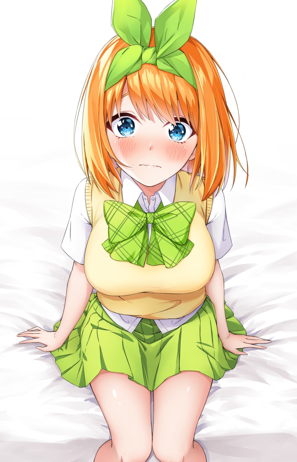 5-toubun_no_hanayome, nakano_yotsuba, seifuku, sweater, yumemo