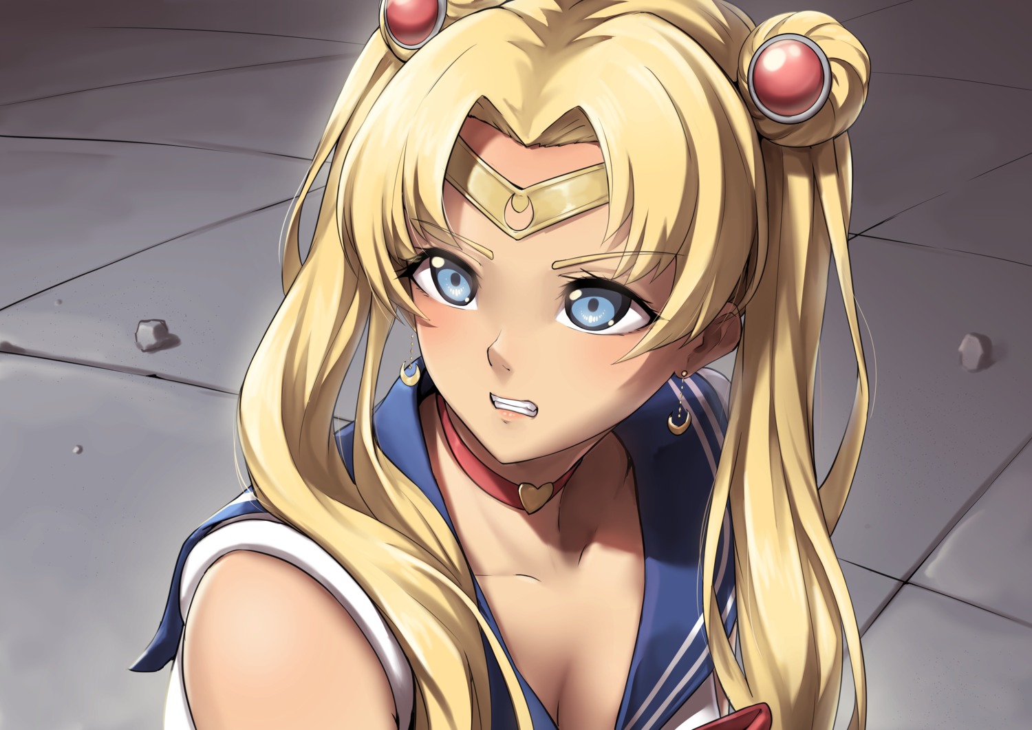 bishoujo_senshi_sailor_moon, cleavage, packge, seifuku, tsukino_usagi