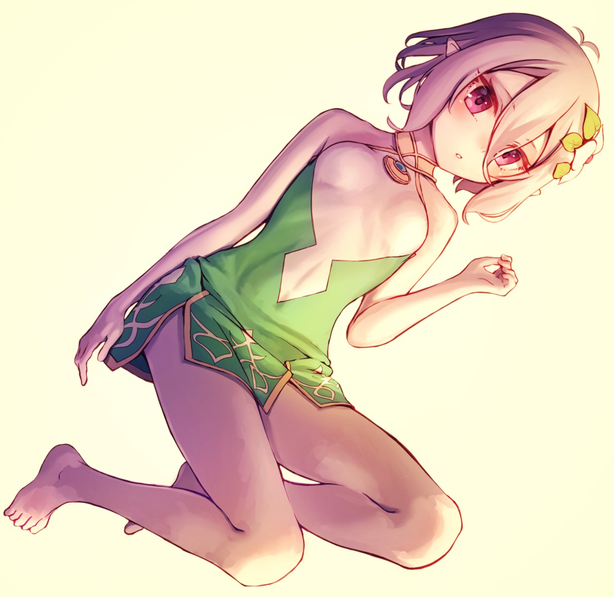 dress, kokkoro, mocha_(snowflake), pointy_ears, princess_connect!, princess_connect!_re:dive